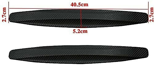 Car Bumper Protector Scratch Gurad Front & Back Strong Durable Carbon Finish (Black) Bumper Protector Accessories for Exter