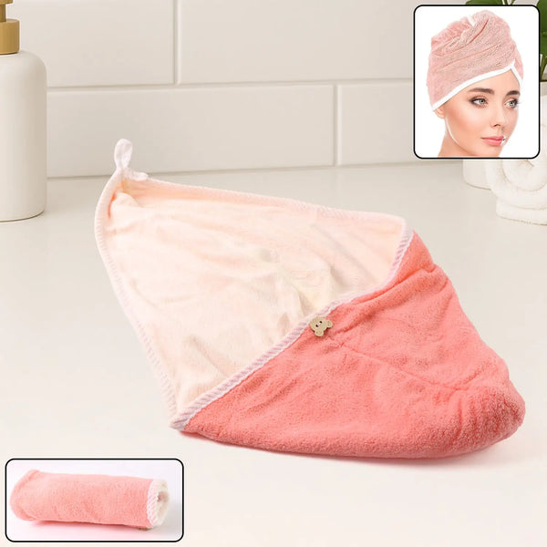 Hair Drying Magic Hair Cap Towel Wrap For Women Bath Towels (1 Pc) HP DD