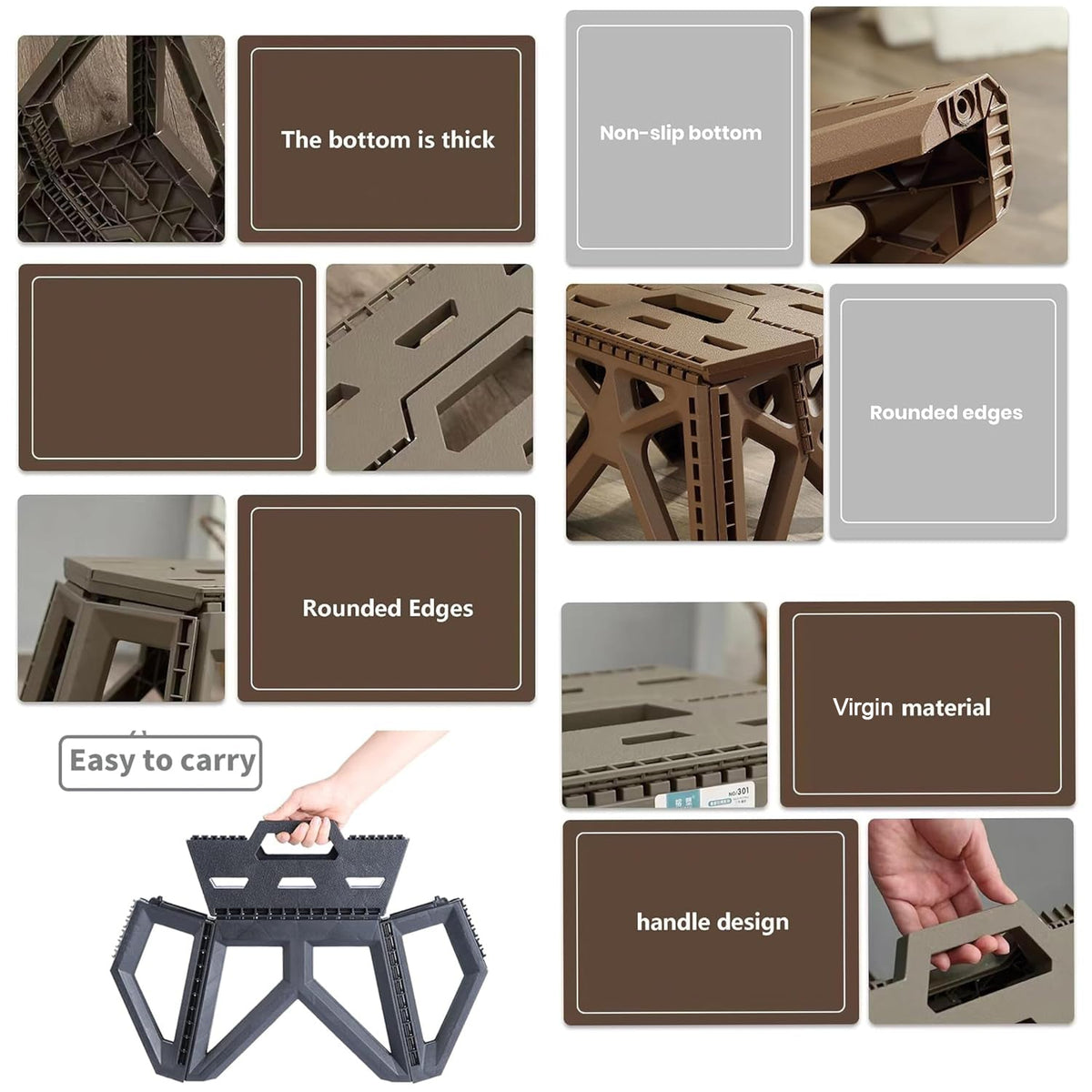 Supermom Comfort Multi-purpose Folding Stool (18 Inch) HP DD