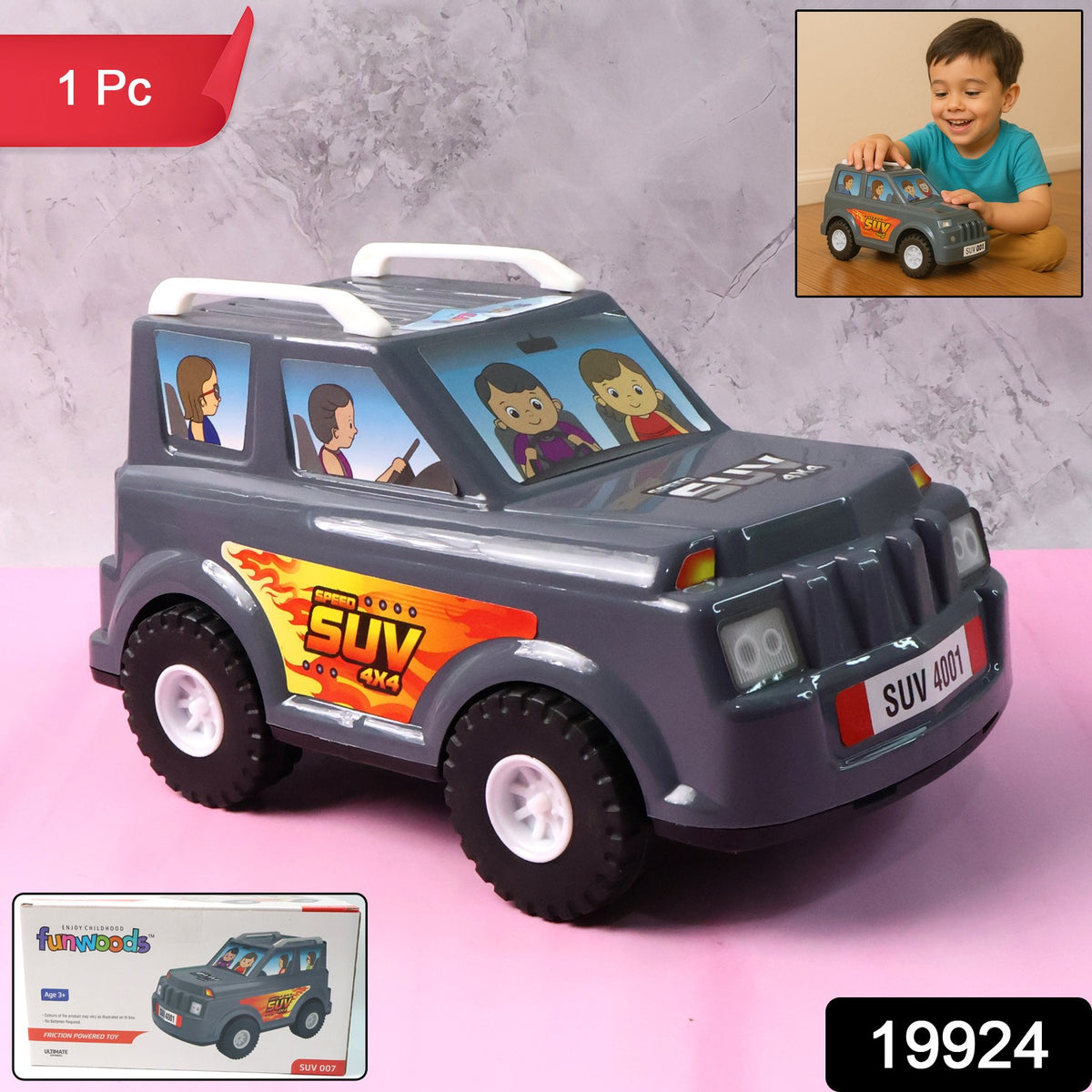 Funwoods Kids Power Suv Car Toy (1 Pc)