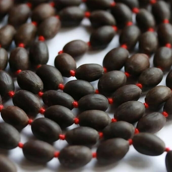 Kamal Gatta Mala – Natural Lotus Seed Beads Necklace for Spiritual Prayer & Meditation