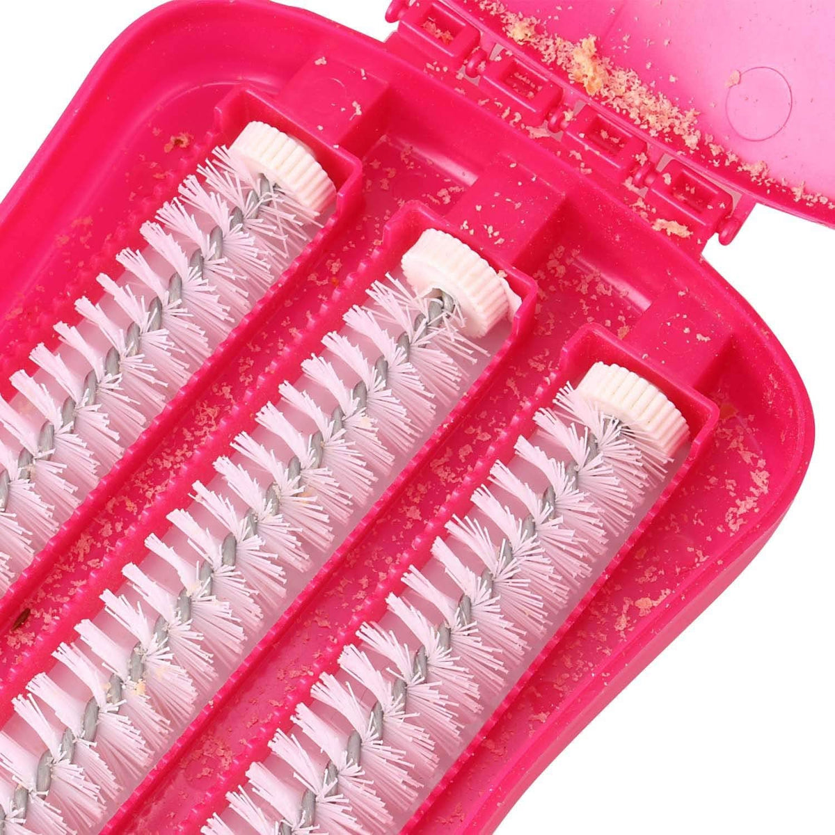 Plastic Handheld Carpet Roller Brush Cleaning with Dust & Crumb Collector HP DD