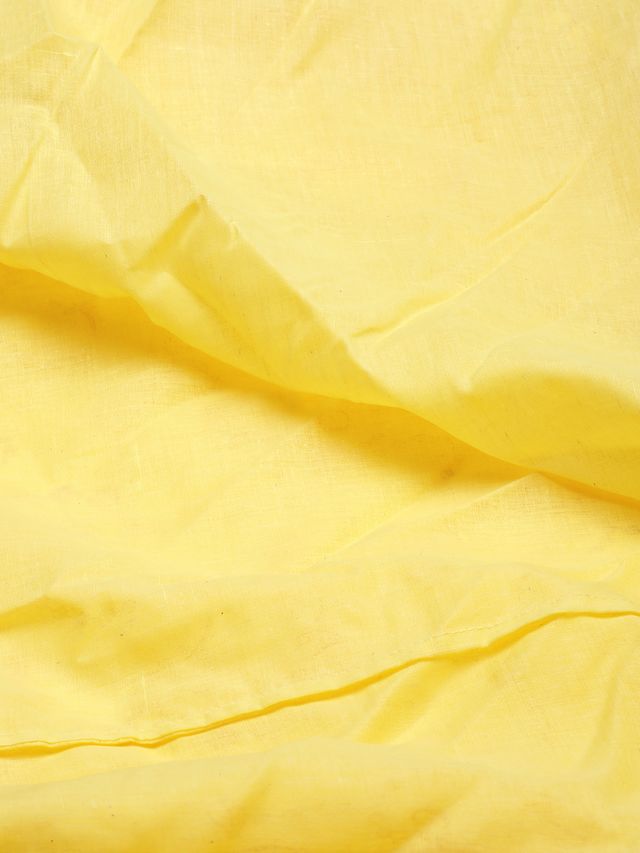 Bollywood Vogue Ready To Wear Off White N Yellow Foil Printed Gown