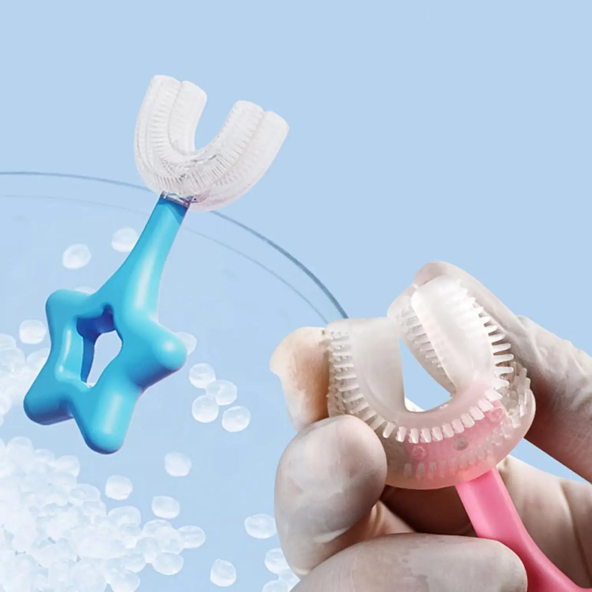 Star U-shape Silicone Manual Toothbrush (1 Pc) HP DD