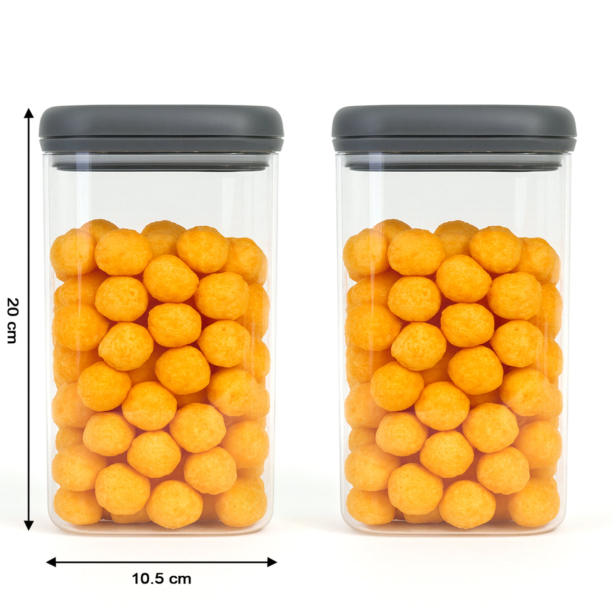 Supermom Airtight Kitchen Storage Containers (2 Pc Set 1500 Ml)