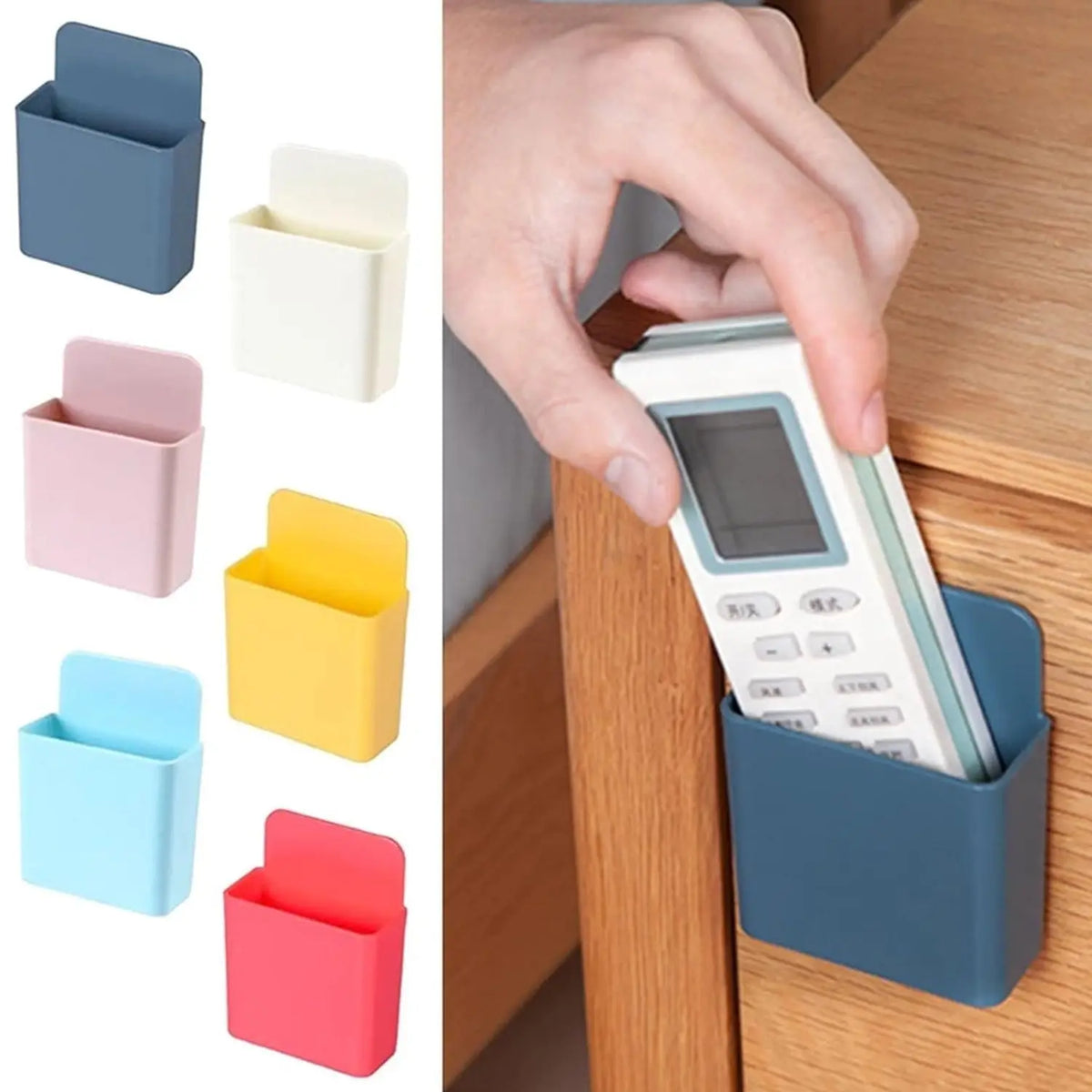 Multipurpose Plastic Wall Mounted Remote Mobile Holder Stand (Pack Of 4) HP DD
