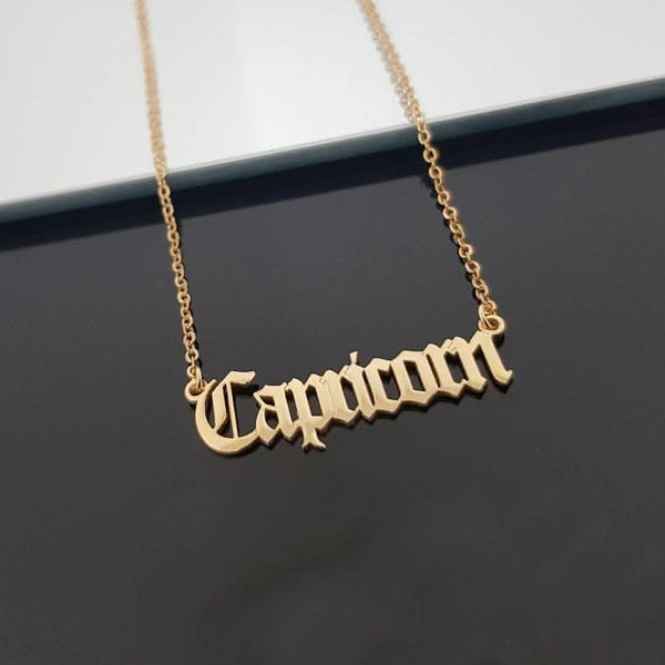 Pinapes Zodiac pendant Necklace for Women/girls (Capricorn Sign) - HalfPe