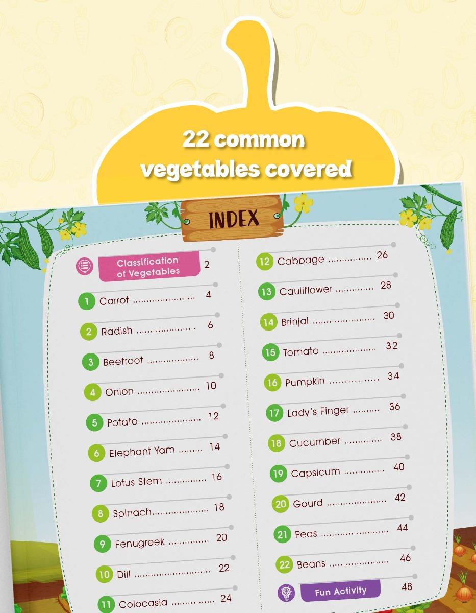 Vegetables Information Book for Kids | Early Learning Activity Book - Image 4