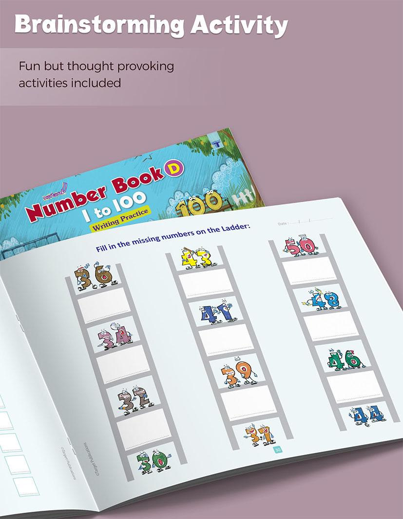 Number Writing Book Part D (1-100) for Kids 3-5 Years - Image 7