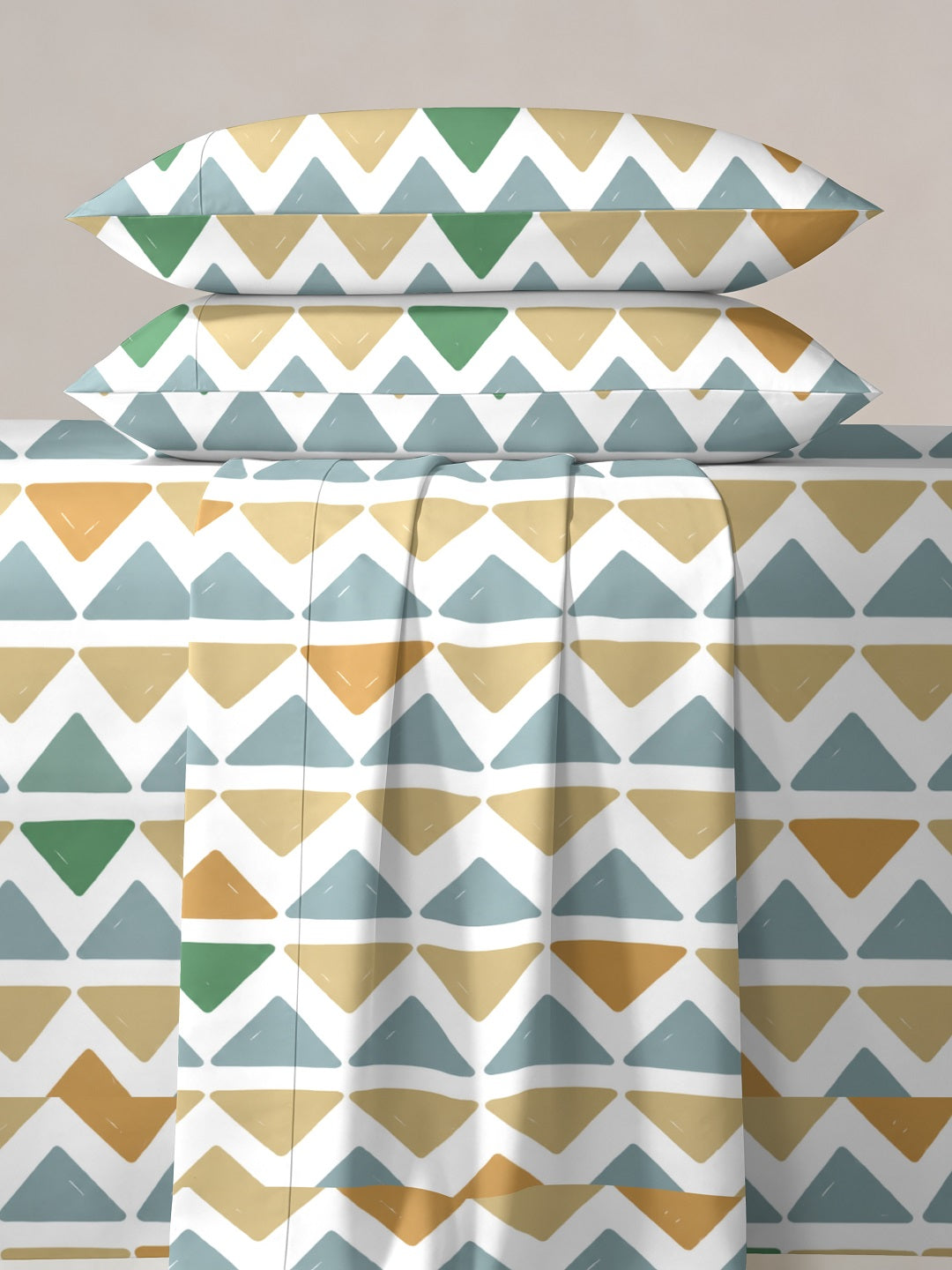 Quirky Home Cotton Rich King Bedsheet With 2 Pillow Covers