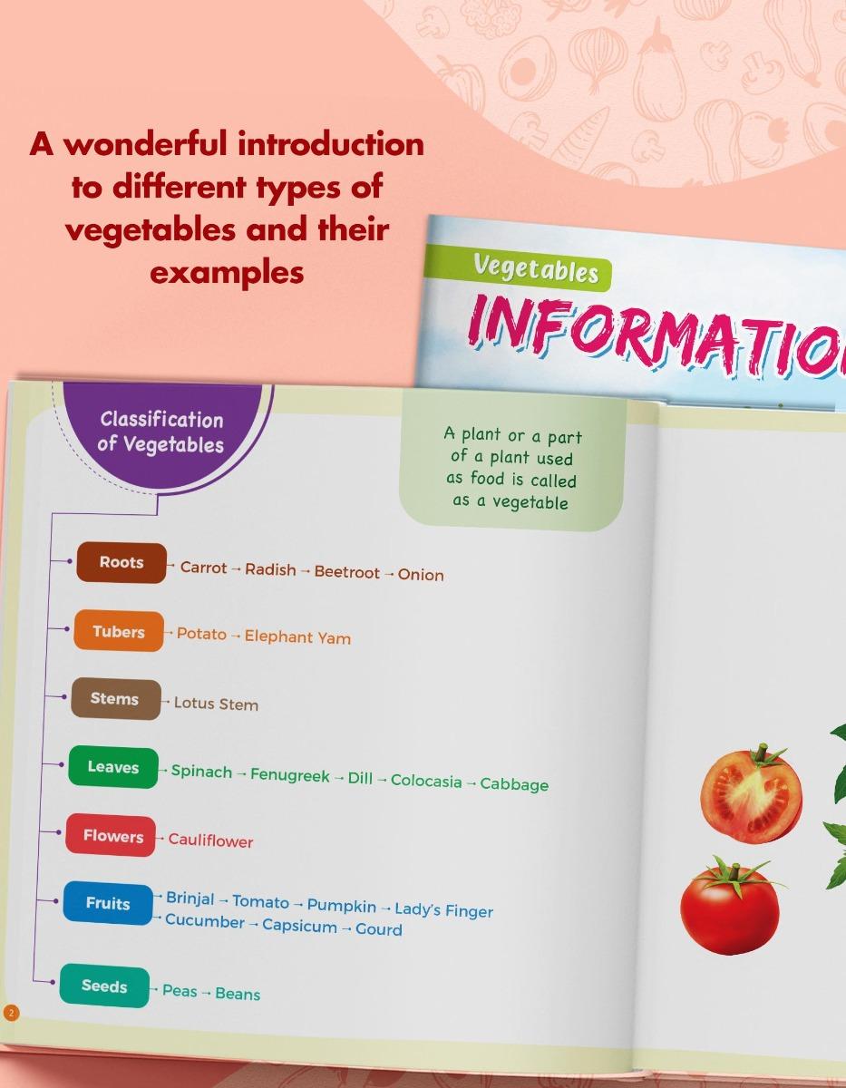 Vegetable Learning Book Kit for Kids | Sticker Activity Book - Image 3