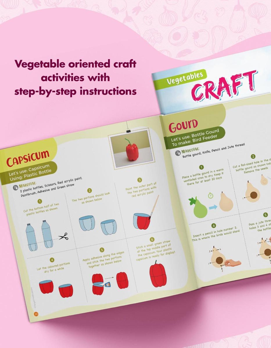 Vegetable Learning Book Kit for Kids | Sticker Activity Book - Image 6