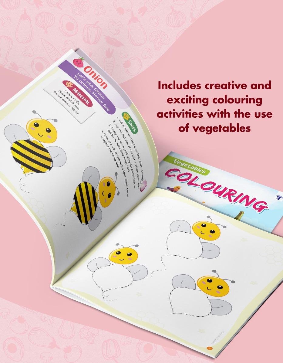 Vegetable Learning Book Kit for Kids | Sticker Activity Book - Image 5