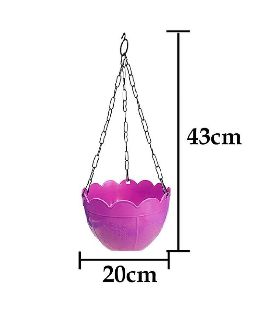 Hanging Flower Pot with Chain Garden & Balcony Decor HP DD