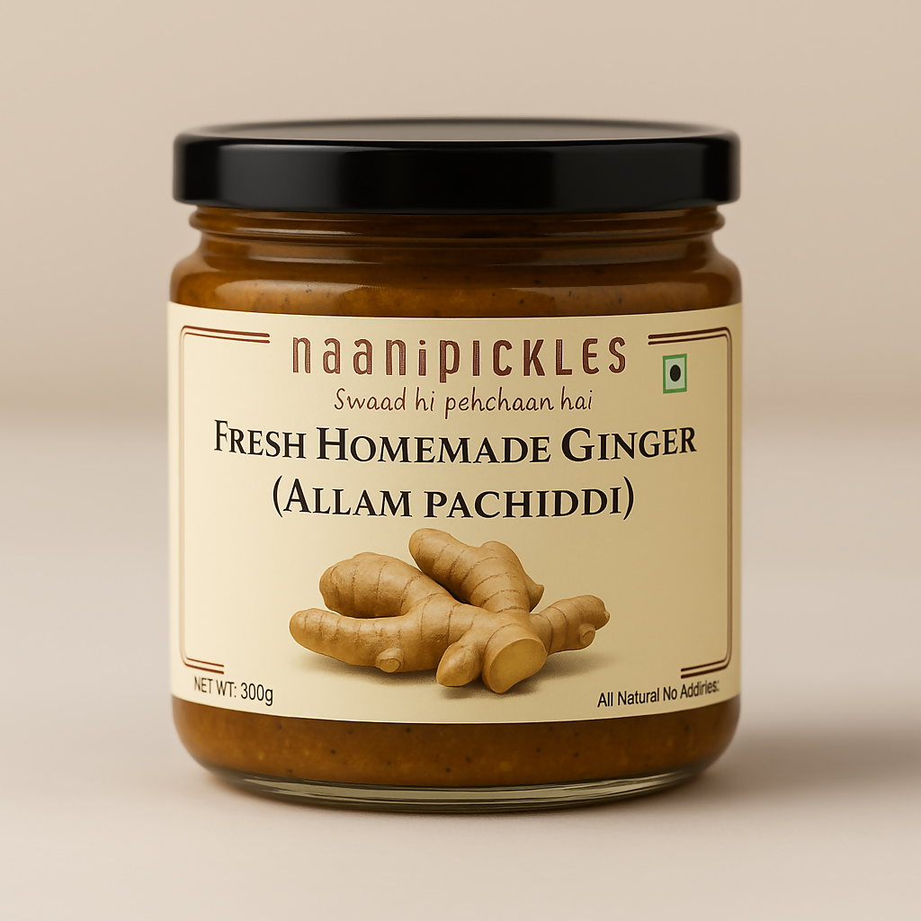 Allam Pachidi (Ginger Chutney) – Naani Pickles JPS PRODUCTS (ACHSA)