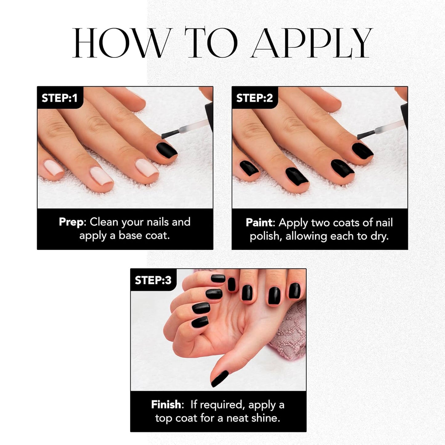 Og Beauty Black Beauty Gel Intense Nail Polish (1 Pc 10 Ml)