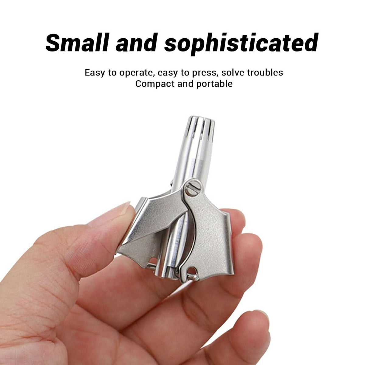 Stainless Steel Painless Nose Hair Remover (1 Pc) HP DD