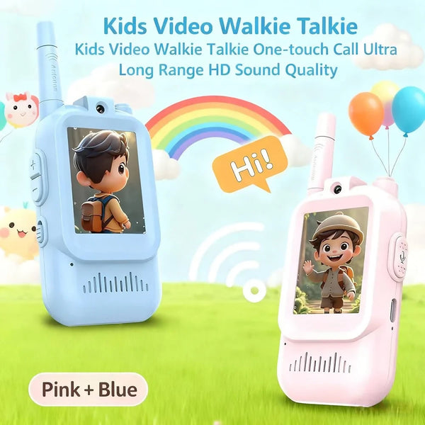Kids Video Walkie Talkie Set with Camera & Voice – Rechargeable Toy for Boys & Girls Bindal