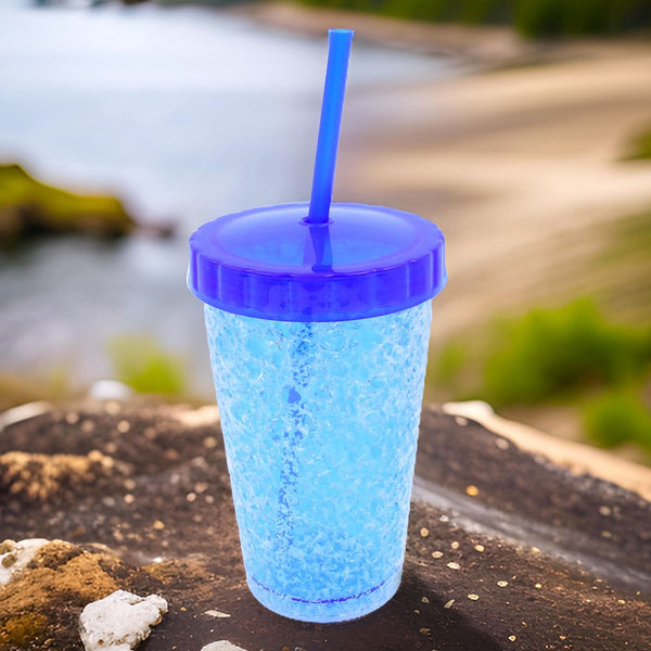 Plastic Reusable Sipper Tumbler With Lid And Straw (1 Pc 500 Ml Mix Color 1 Pc)