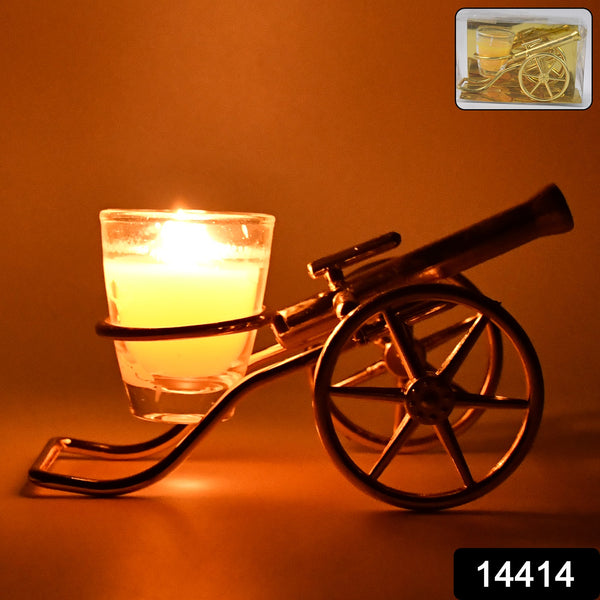 Top Cannon Tealight Holder Candle Holder (1 Pc)