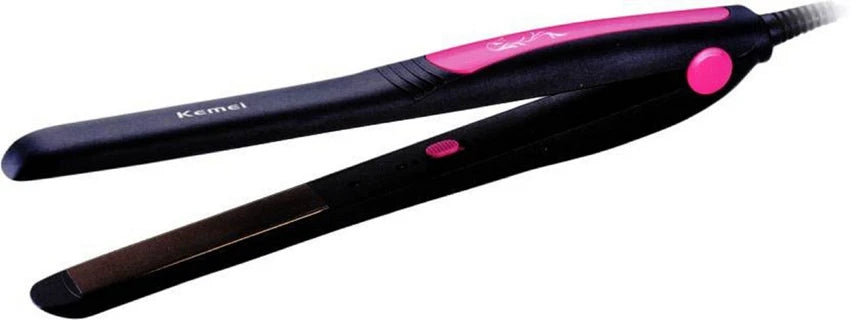 Kemei KM-328 Professional Hair Straightener – Pink