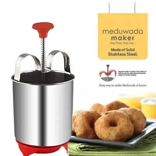 Stainless Steel Medu Vada Maker Perfectly Shaped Vadas with One Press HP DD