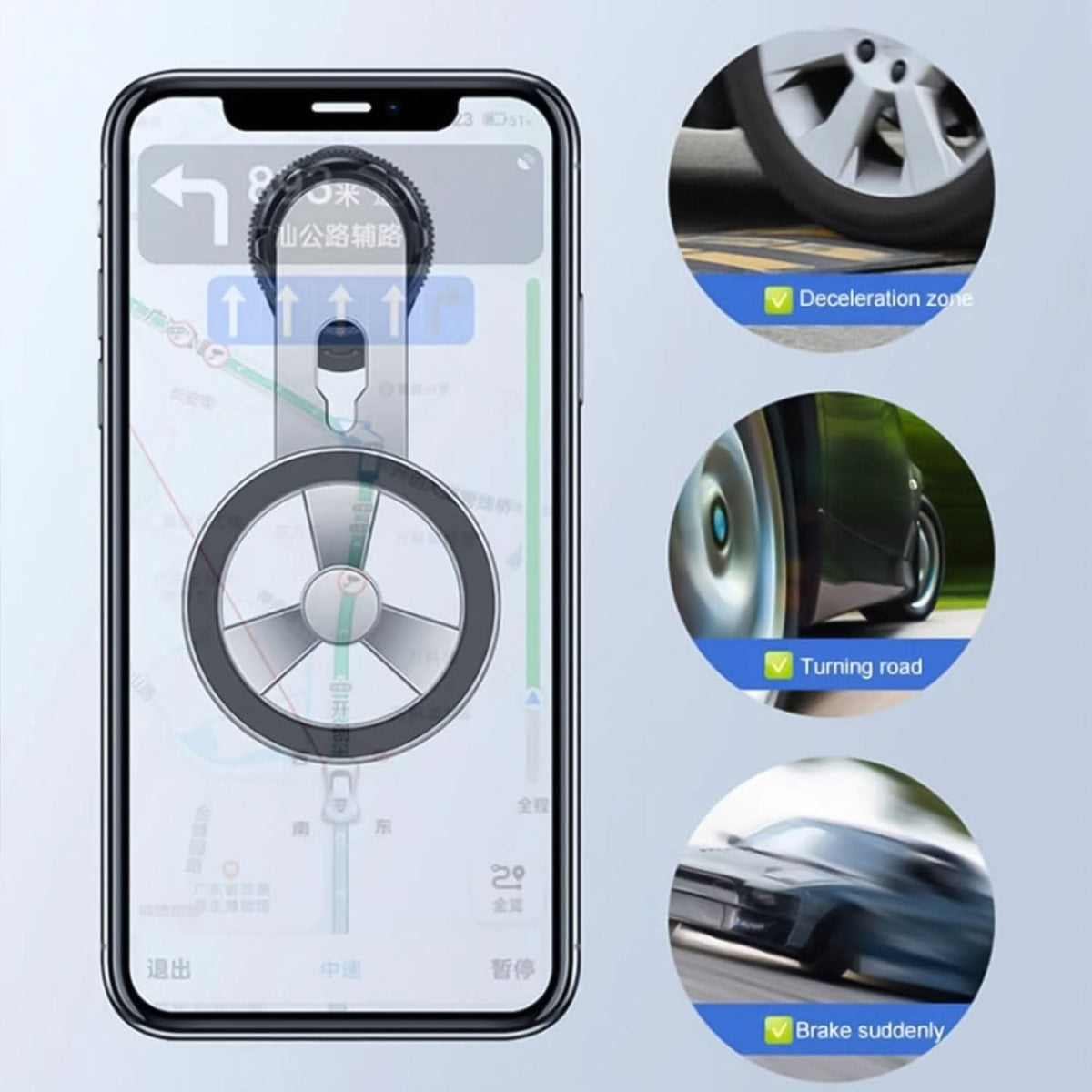 360 Rotatable Foldable Air Vent Magnetic Phone Holder (1 Pc) HP DD