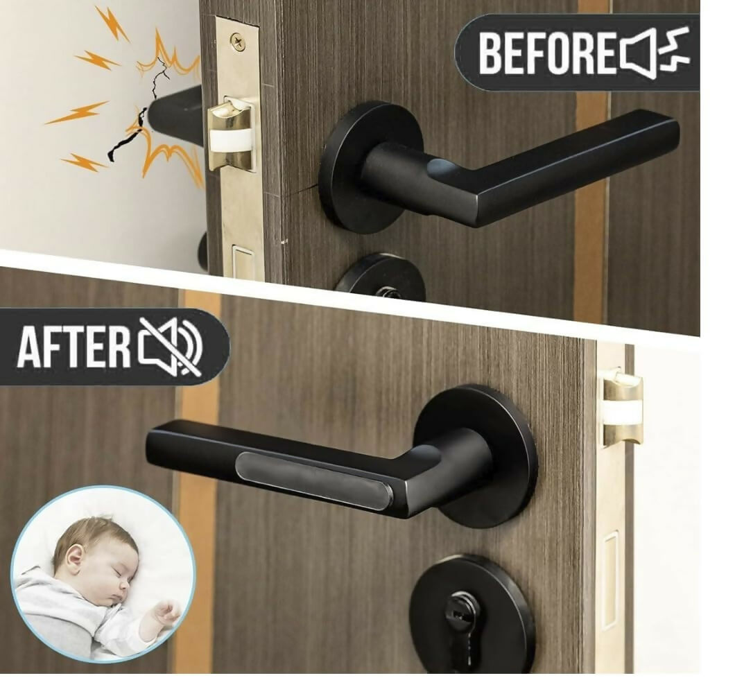 Self-Adhesive Clear Door Bumper Pads Wall Protector Rubber Stoppers for Doors, Cabinets & Furniture (10 Pcs)