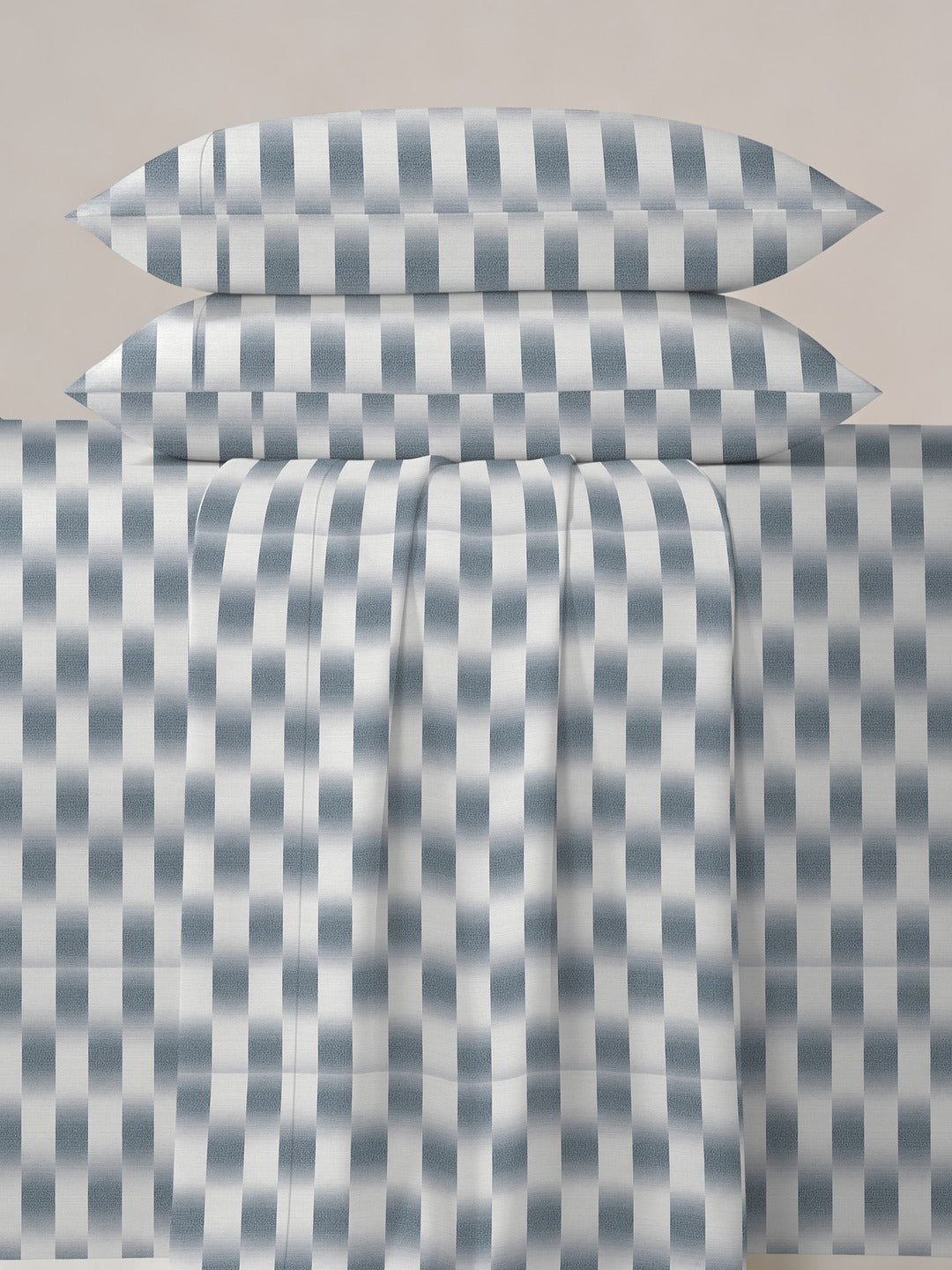 Petal 100% Pure Cotton Collection Premium Percale Queen Bedsheet With 2 Pillow Covers