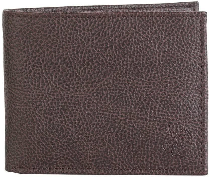 ZEVORA Men Brown Genuine Leather Wallet (6 Card Slots) - HalfPe