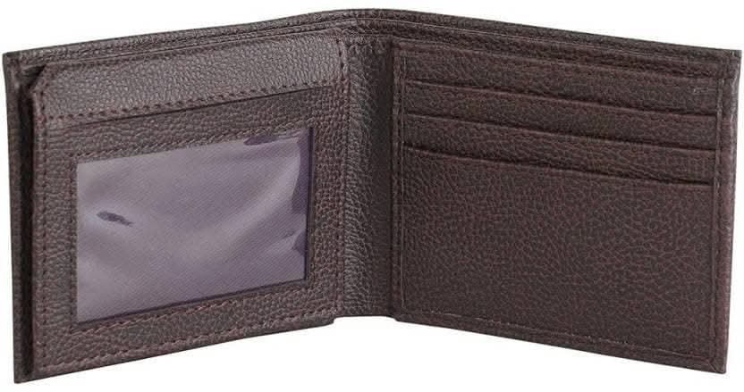 ZEVORA Men Brown Genuine Leather Wallet (6 Card Slots) - HalfPe
