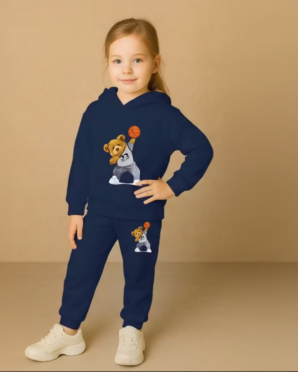Kids Casual Hoodie & Jogger Co-Ord Set Luck Fashion