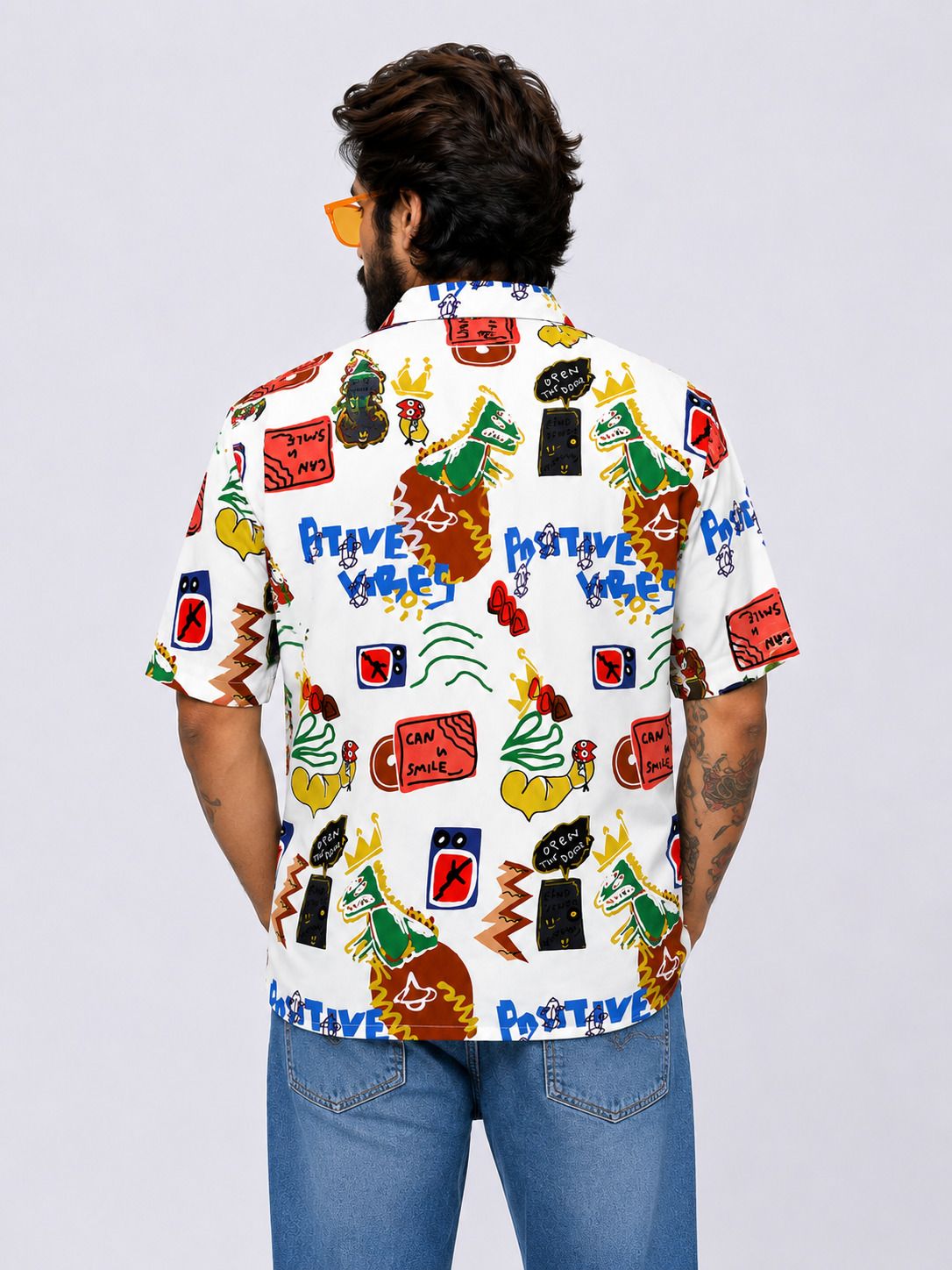 AKSK White Half Sleeve Shirt – View 2