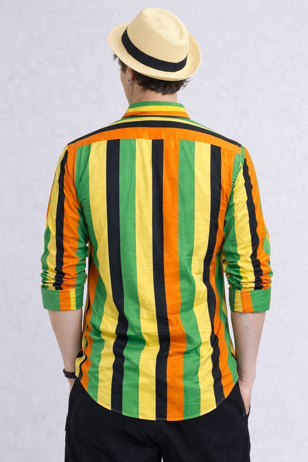 Henshika Men Printed Casual Full Sleeve Shirt – Peddi Series – Green - View 2