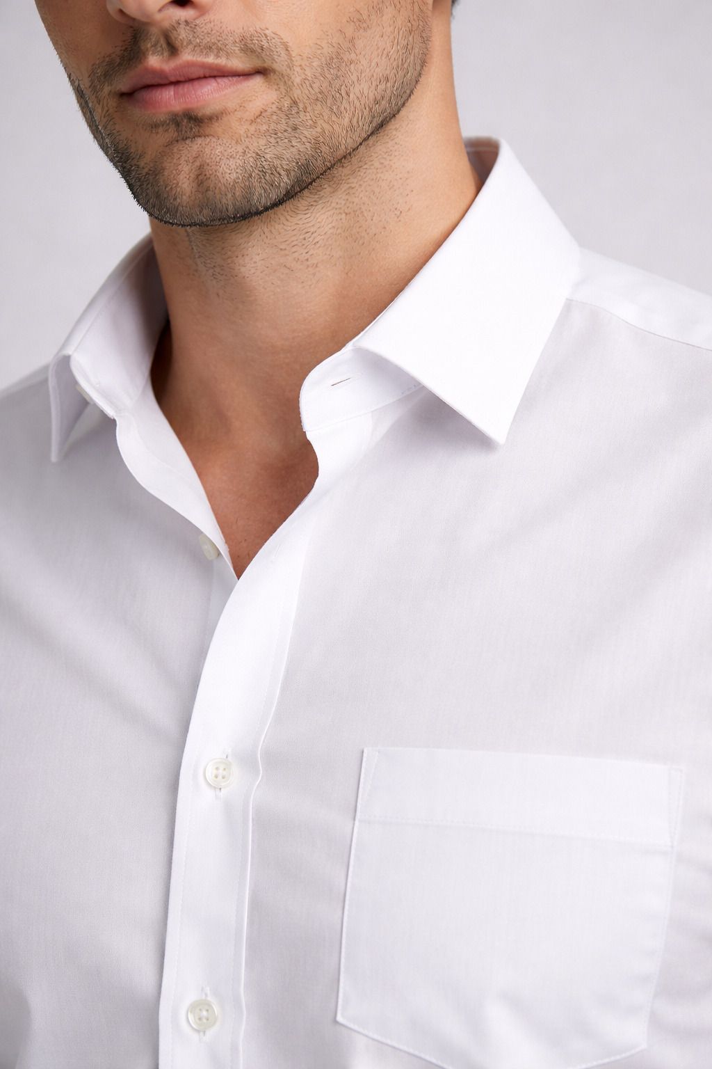 Henshika Men Solid Casual Full Sleeve Shirt – White - View 4