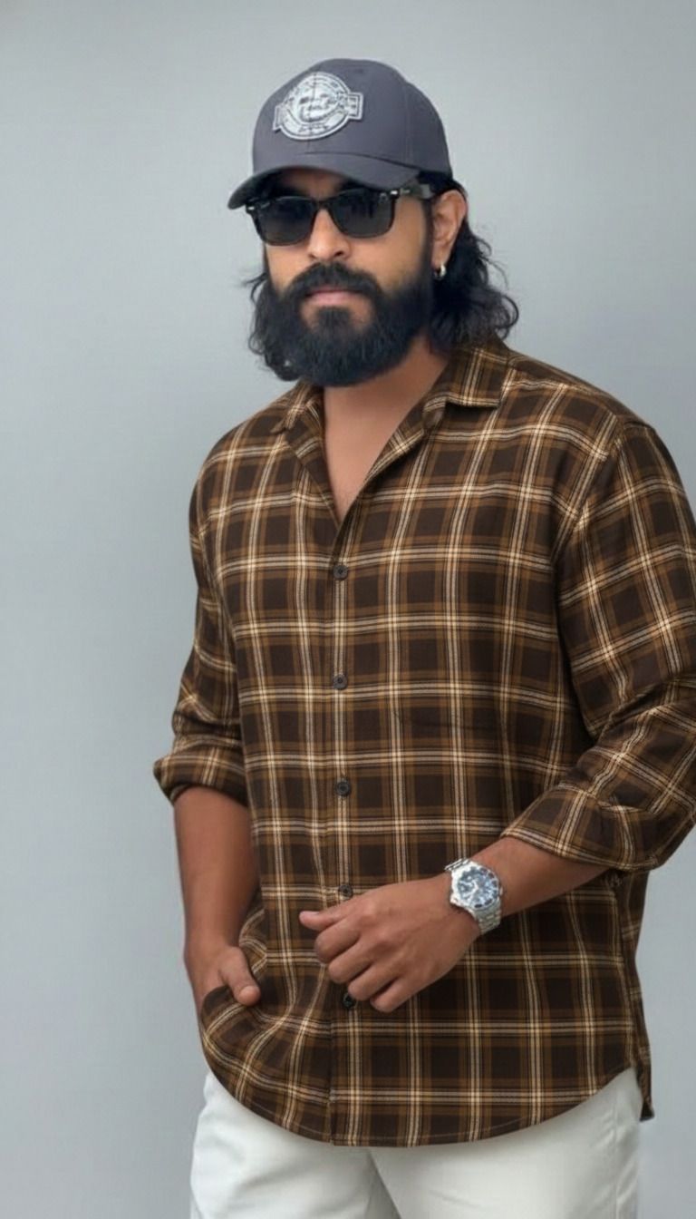 HENSHIKA M Brown & Beige Shirt