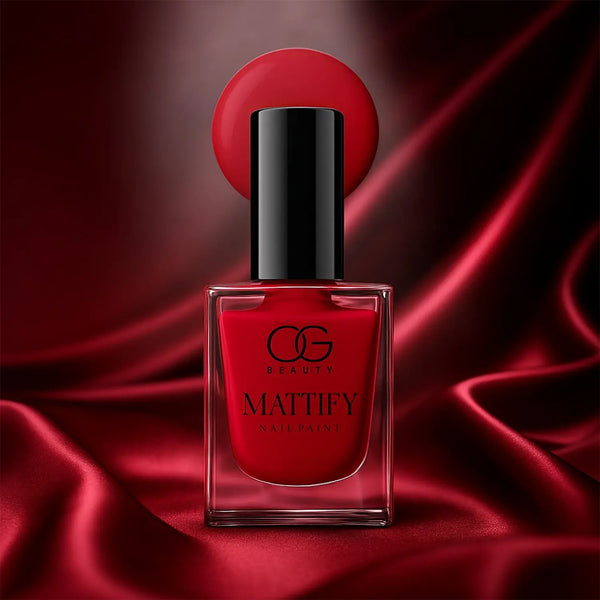 Og Beauty Red Carnival Mattify Nail Paint (10 Ml 1 Pc) HP DD
