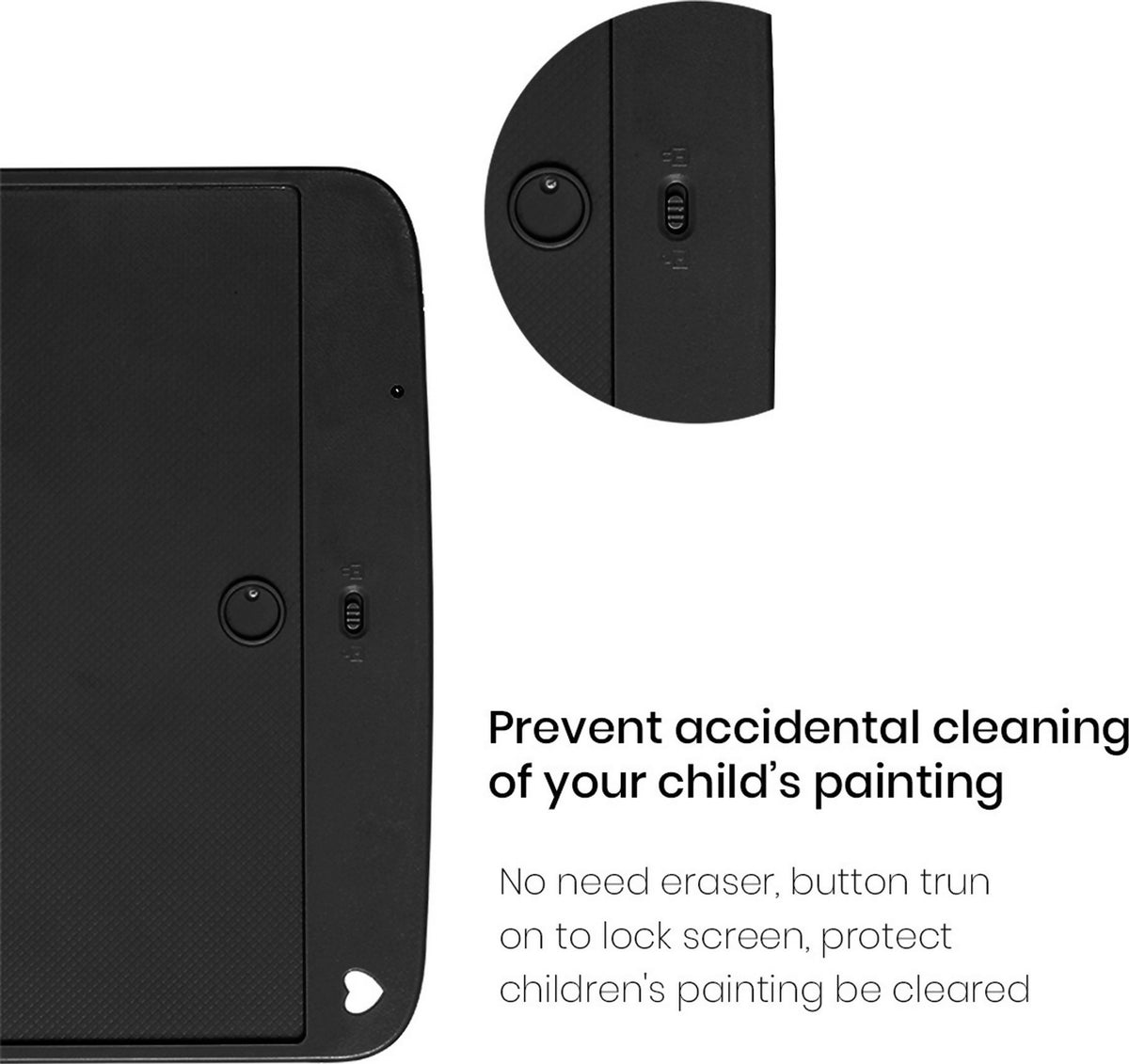 Portronics Ruffpad 8.5M LCD Writing Tablet with Re-Writable Pen, 8.5-Inch Multicolor Display, Battery Powered – Black