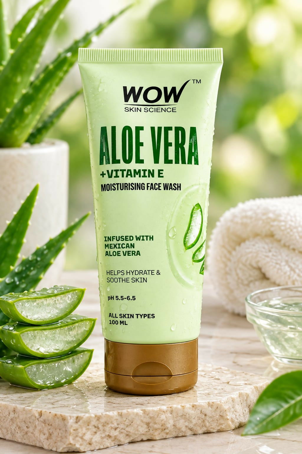WOW Skin Science Aloe Vera, Vitamin E Moisturising Face Wash