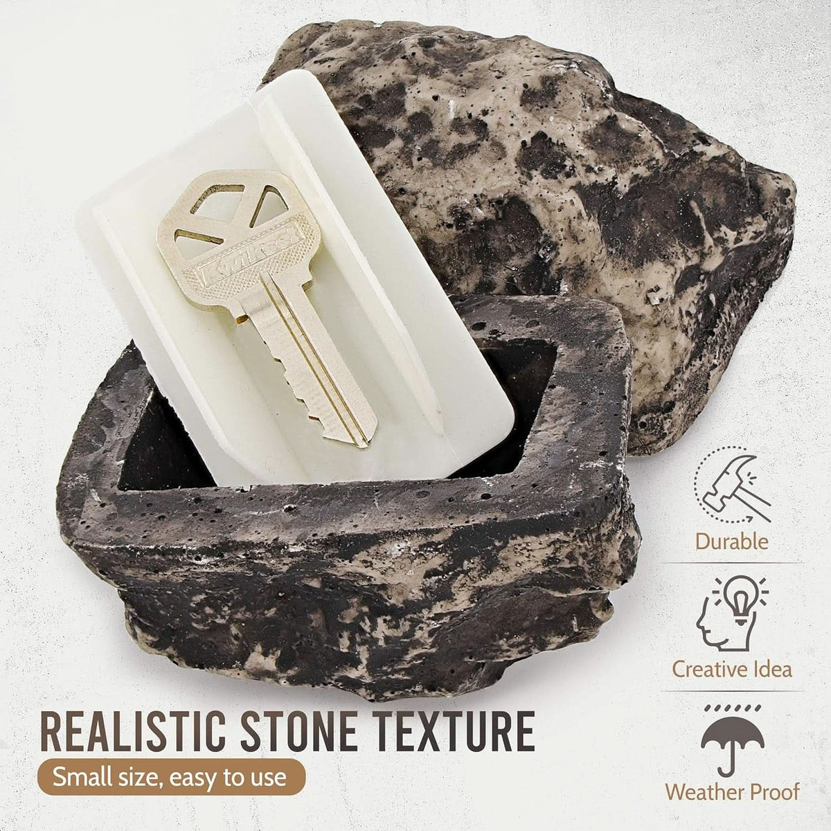 Fake Rock Key Hider Outdoor Hidden Key Safe (1 Pc) HP DD