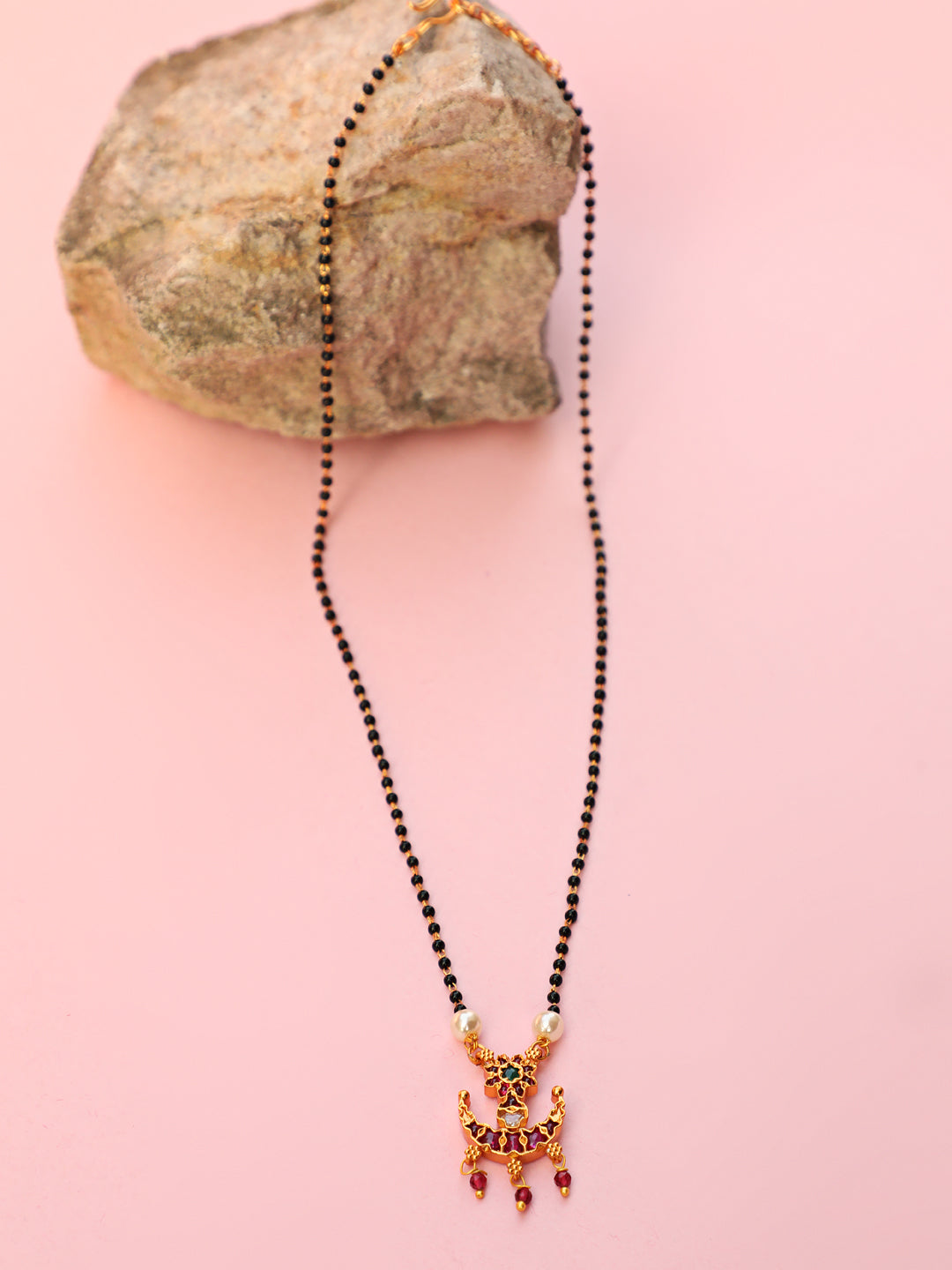 Matte Finish Kemp Designer Mangalsutra