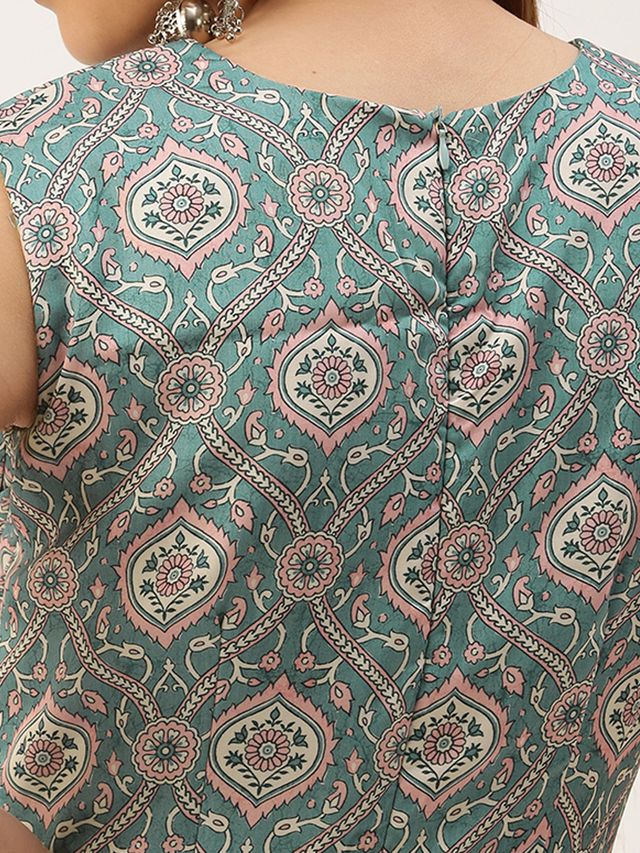 Bollywood Vogue Ready To Wear Multicolored Modal Digital printed Dress