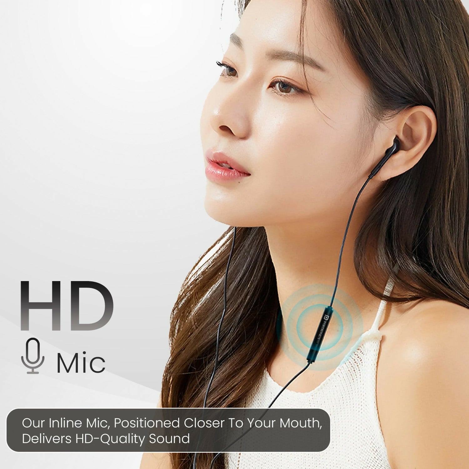 Portronics Conch Sigma A 3.5mm Wired Earphone With HD Quality In-Line Mic,14.2mm Driver Wired Headset (Black, In the Ear)
