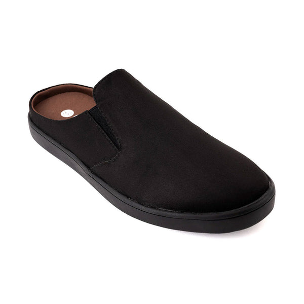 Nest Mules Vegan Suede Black Men Slip-ons Planet Paaduks