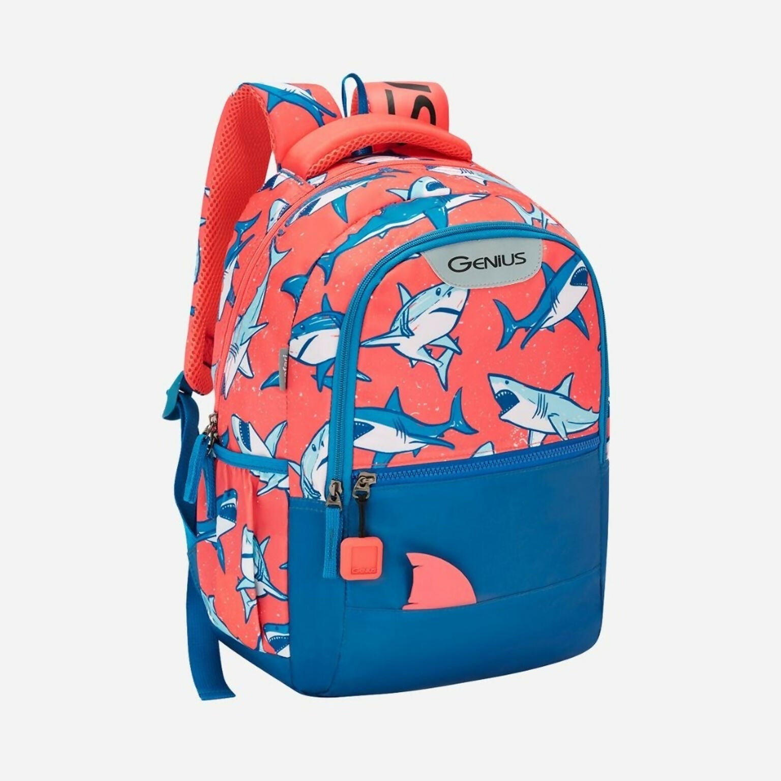 GENIUS Splash 15CB 23L Multicolor Blue Backpack for School, College & Travel HalfPe - FW -TPT