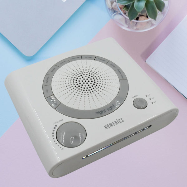 Sleep Sound Machine with 8 Soothing Natural Sounds, Timer & Dual Power Options