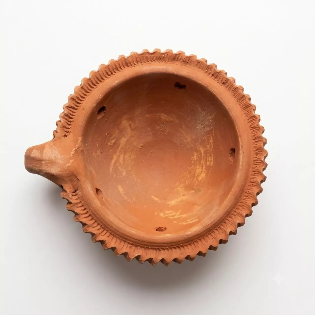 Santarms Handcrafted Terracotta Luban Burner – Earthenware Incense & Dhoop Holder, Brown