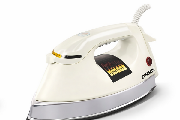 Eveready EasyPress Dry Iron 1000W – Non-Stick Weilburger Coated Soleplate with Ergonomic Handle HalfPe - FW -TPT