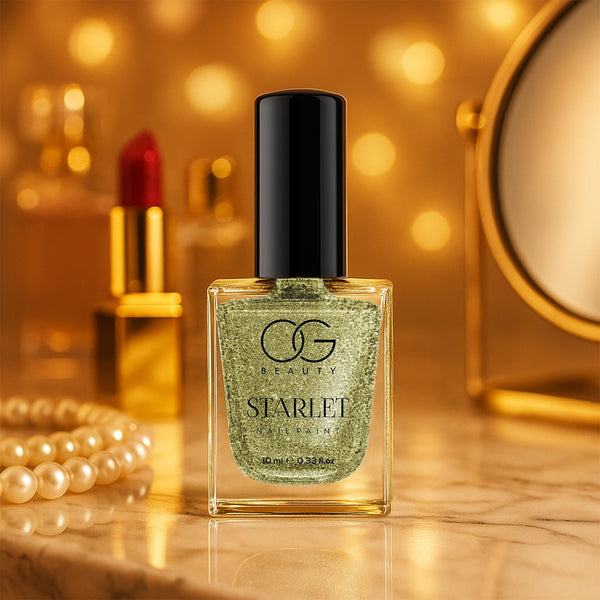 Og Beauty Sunshine Gold Starlet Glitter Nail Paint (10 Ml 1 Pc)