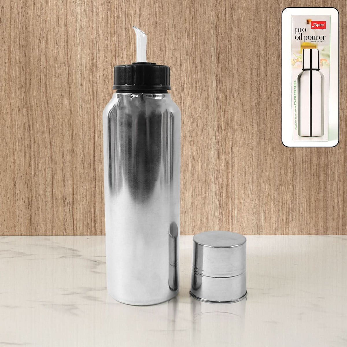 Apex Pro Stainless Steel Oil Pourer 750ml (1 Pc) HP DD